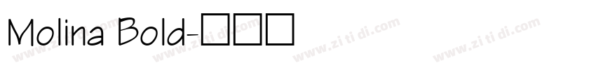 Molina Bold字体转换